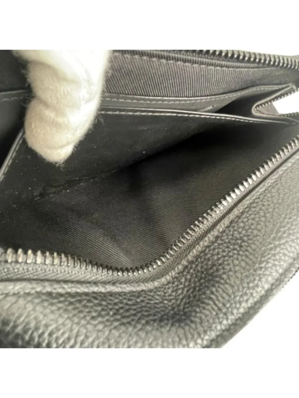 Louis Vuitton Alpha Wearable Wallet Shoulder Bag Leather Black Aerogram